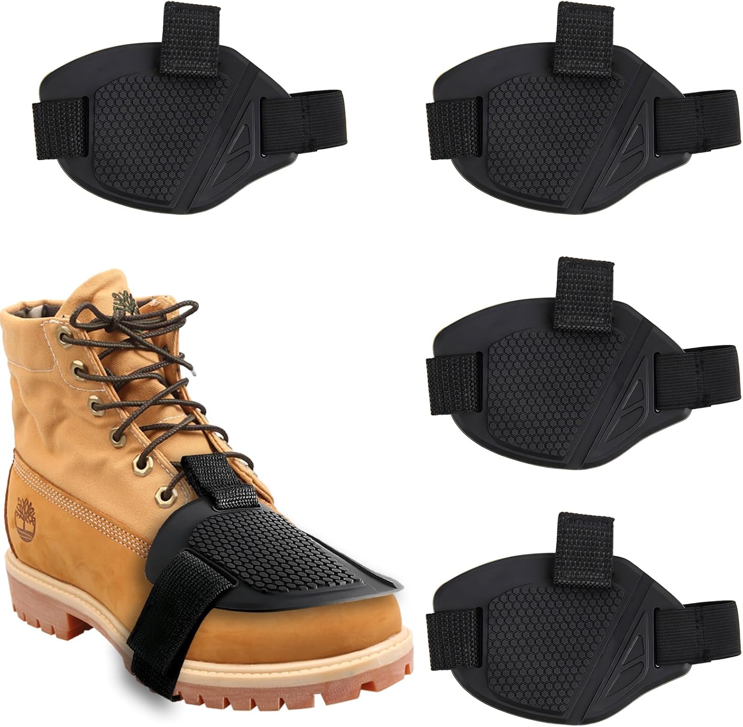 2Pcs Motorcycle Shift Pad, Anti-Slip Rubber Motorcycle Boot Cover (2)
