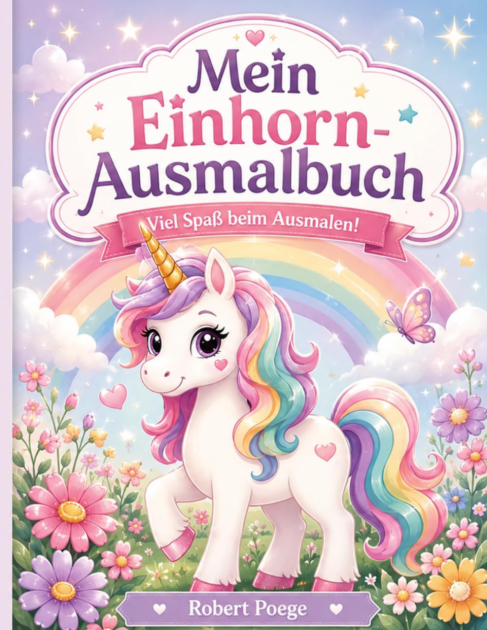 Mein Einhorn-Ausmalbuch: süße Ausmalbilder für kleine Künstlerinnen