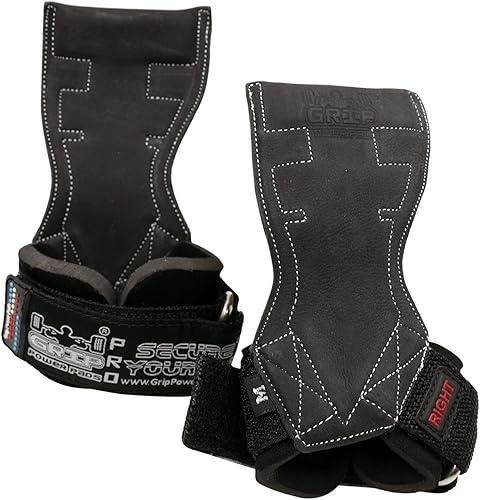 Miniatura 8 de Lifting Grips PRO - Guantes de peso resistentes, correas de gimnasia alternativas a los ganchos de potencia, peso muerto, ajustable, de neopreno,