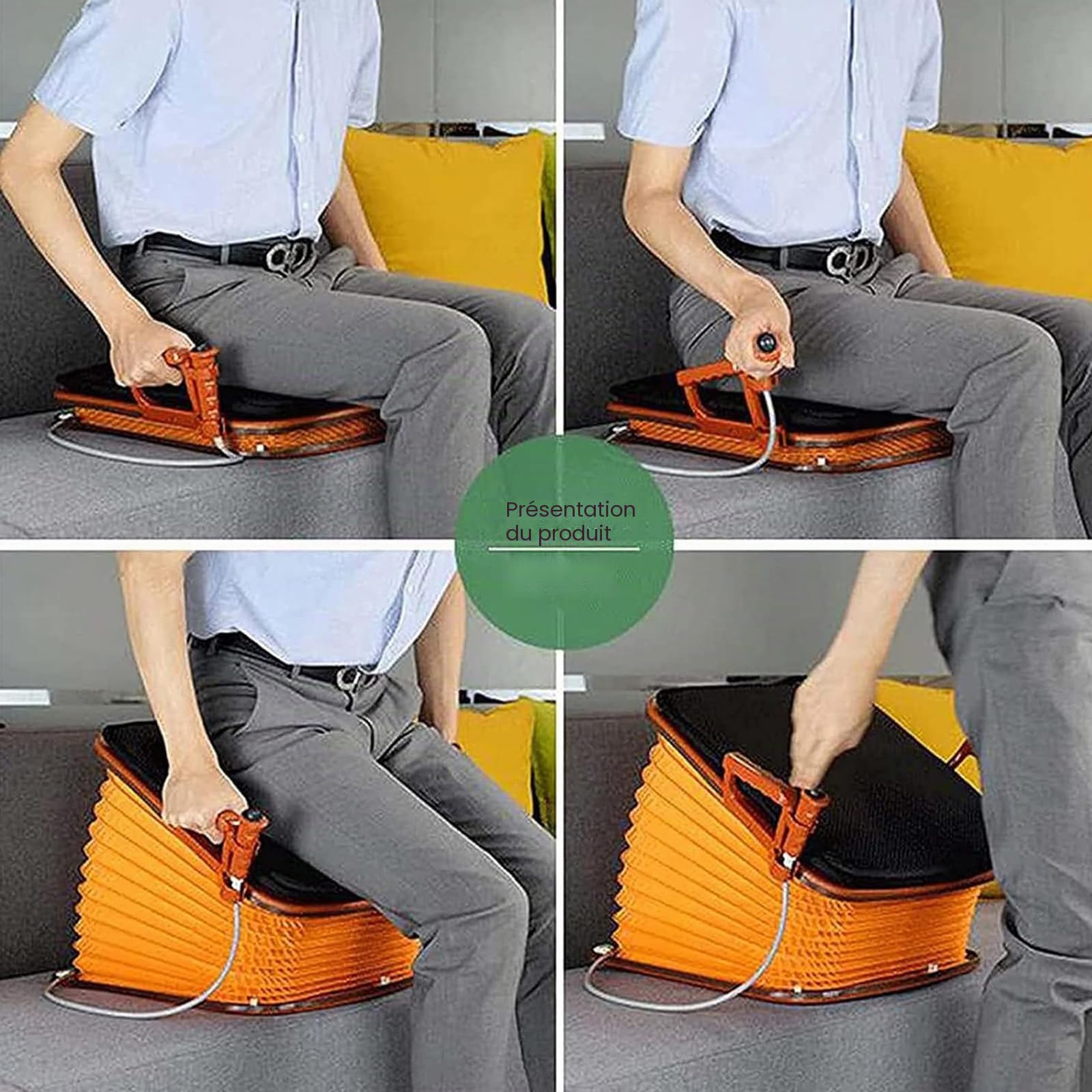 Coussin Releveur Siège relevable électrique avec Coussin d'assistance pour Fauteuil releveur avec Support jusqu'à 150 kg, Support de canapé relevable aidant à soulever doucement l'utilisateu