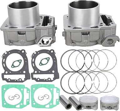 420296770 420216272 420216270 91mm 2 Cylinders Piston 2 Gasket Kits Compatible With Can-Am BRP Bombardier Commander Maverick Outlander 1000