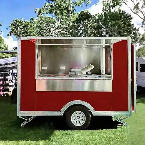 Customized Street Food Truck for Sale, Food Trailer Fully Equipped with Mini Concession Trailer, Pizza Trailers, Hot Dog Ice Cream Coffee Cart, for Business