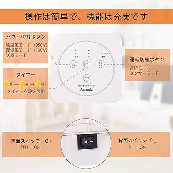 送料込み新品未使用セラミックヒーター部屋干し切タイマースマートプラグセット 送料込み新品未使用セラミックヒーター部屋干し切タイマー