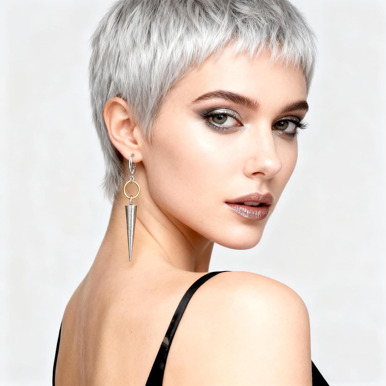 50PCS Leverback Earring Clasps, Leverback French Earring Hooks for Women, Silver Ear Wire Findings, Earrings Connector for Jewelry Making and DIY Crafts (14x13 mm) - Image 3