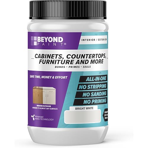 BEYOND PAINT - Furniture, Cabinets and More All-in-One Refinishing Paint -Quart of Bright White