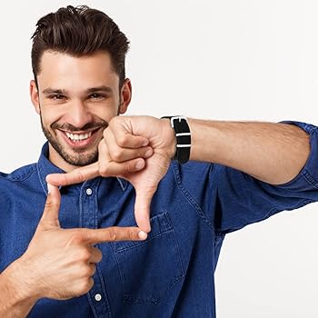 Cinturino Orologio Nylon Cobee - Militare 4 Anelli, Fibbia Metallo, Regolabile 18-22mm - Foto 10