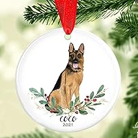 Vista 5 de Adorno de Navidad para mascotas, adorno de Collie barbudo, regalos para amantes de mascotas, regalo conmemorativo para mascotas, recuerdo de Collie