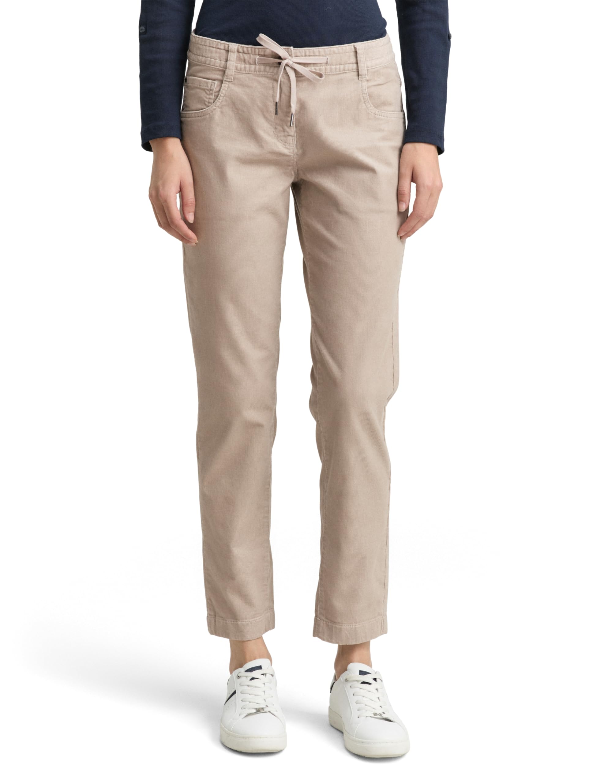 Tom Tailor Damen Tapered Relaxed Cordhose 1049411