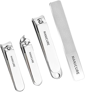 Durable & Portable Nail Clippers With Travel Case, High-Carbon Steel Blades, Double-Sharpened for Tough Nails,Fingernail Clipper for Men & Women,Stocking Stuffers,Christmas Gift For Husband