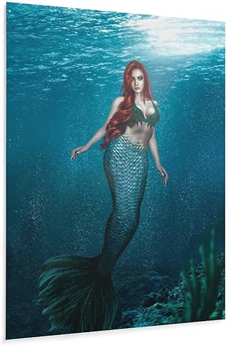 Miniatura 8 de Póster de sirenas sexy para pared, arte de pared vintage de mito, arte de pared para dormitorio (36) impresiones artísticas en lienzo para