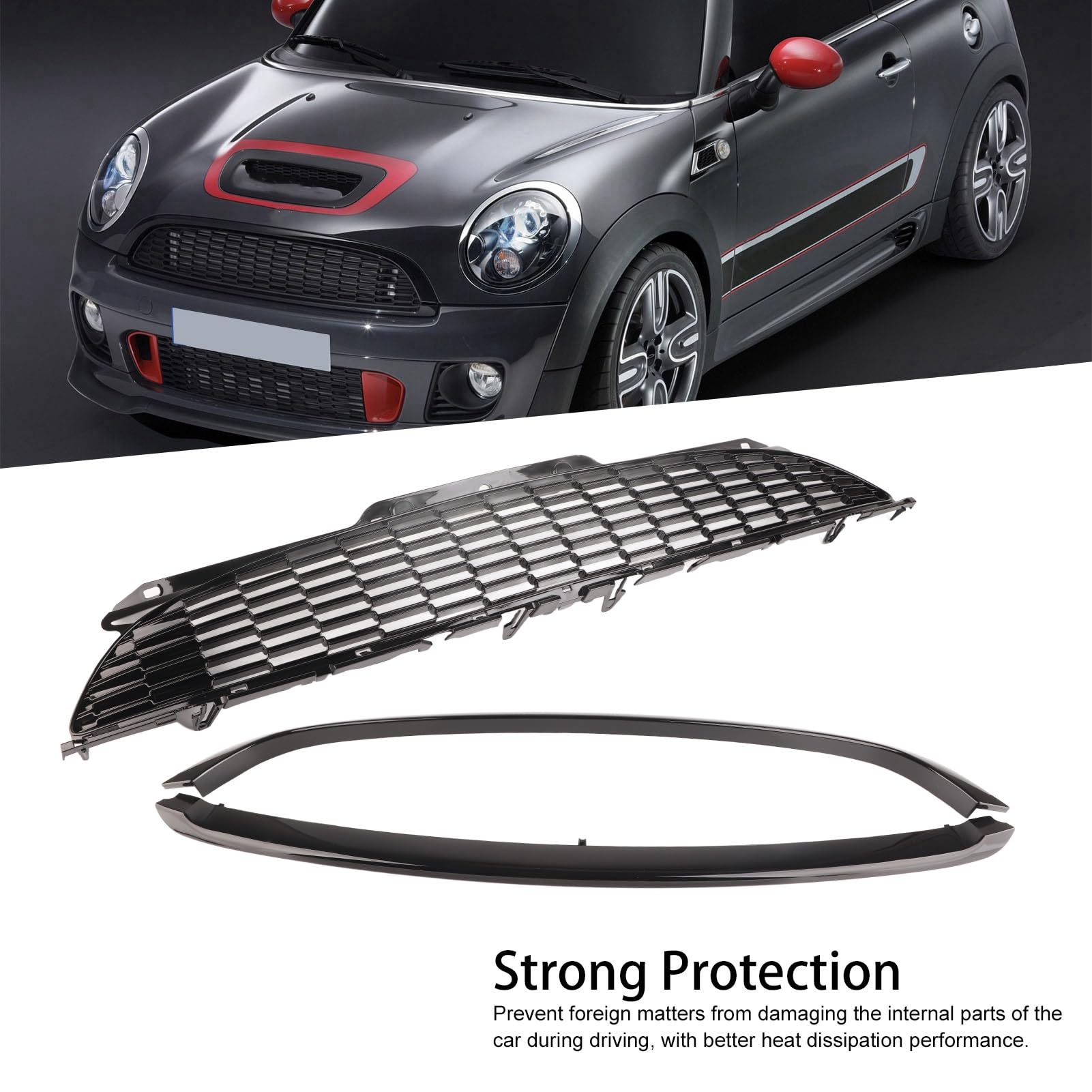 Grille De Calandre De Capot Avant Pour EK JDM Type R Style Fit Pour Honda Civic 1999 2000 91978493