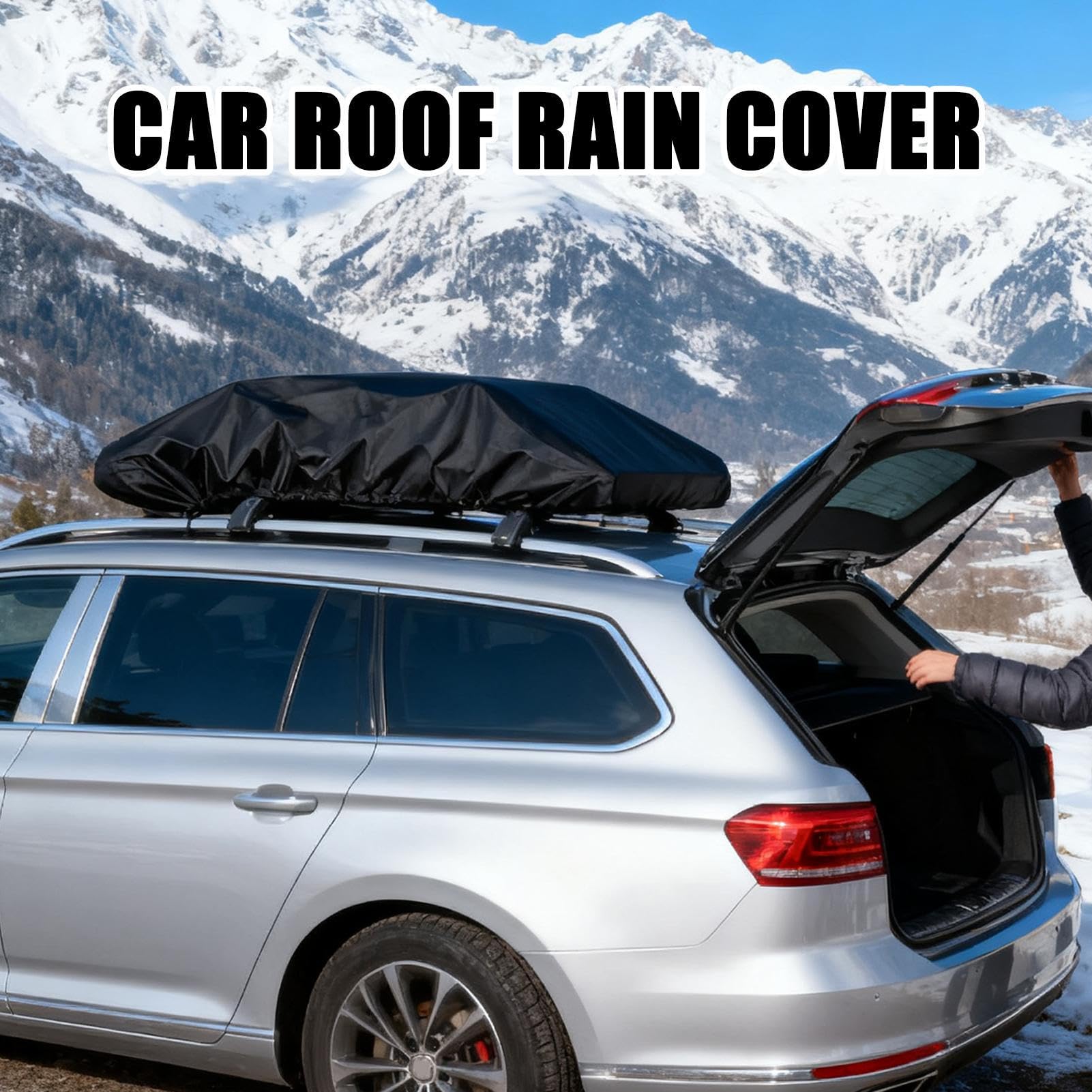 Housse imperméable pour porte-bagages de toit de voiture – Protection imperméable pour housse de bagages – Protection de charge sur le toit | pour camping, voyage, véhicule automobile, voiture, SUV