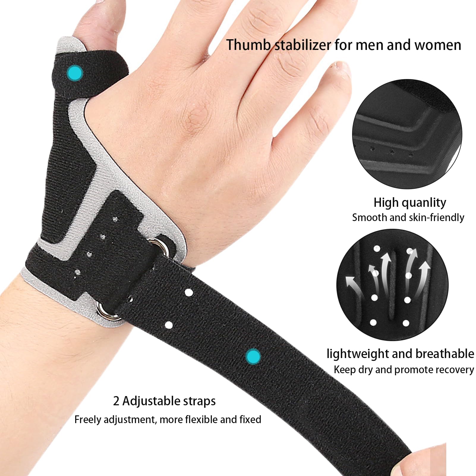SONGQEE Upgraded Thumb Support Brace Right Left Hand, Thumb Spica Splint - Image 2
