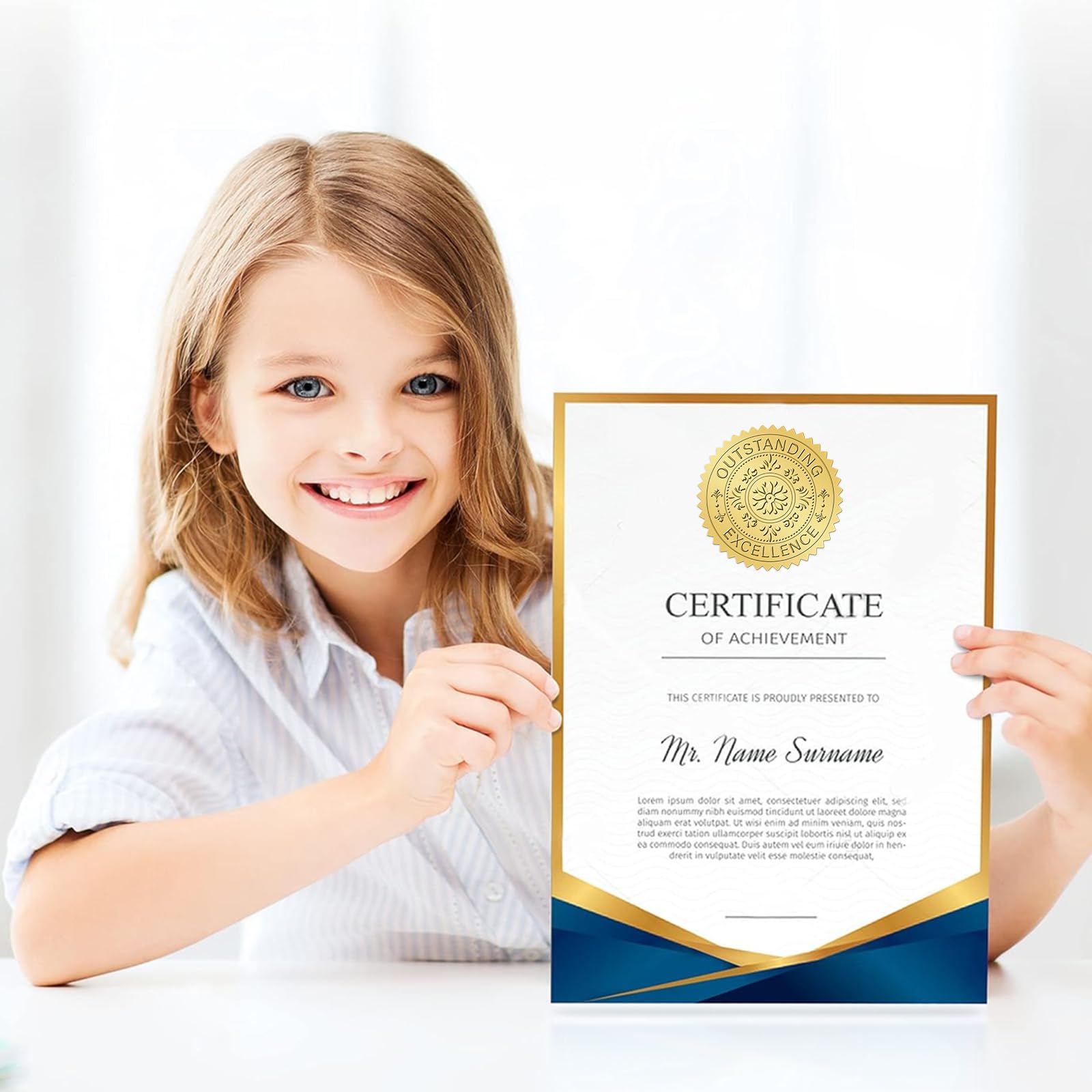 Snapklik.com : Gold Seals Stickers For Certificate - 2In 100Pcs Foil ...
