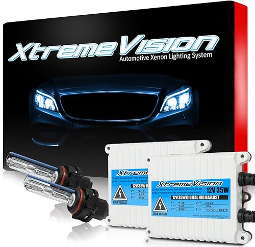 Vista 52 de XtremeVision 35W AC Xenon HID - Paquete con balasto de AC delgado (1 par) y AXT 8000K - azul mediano