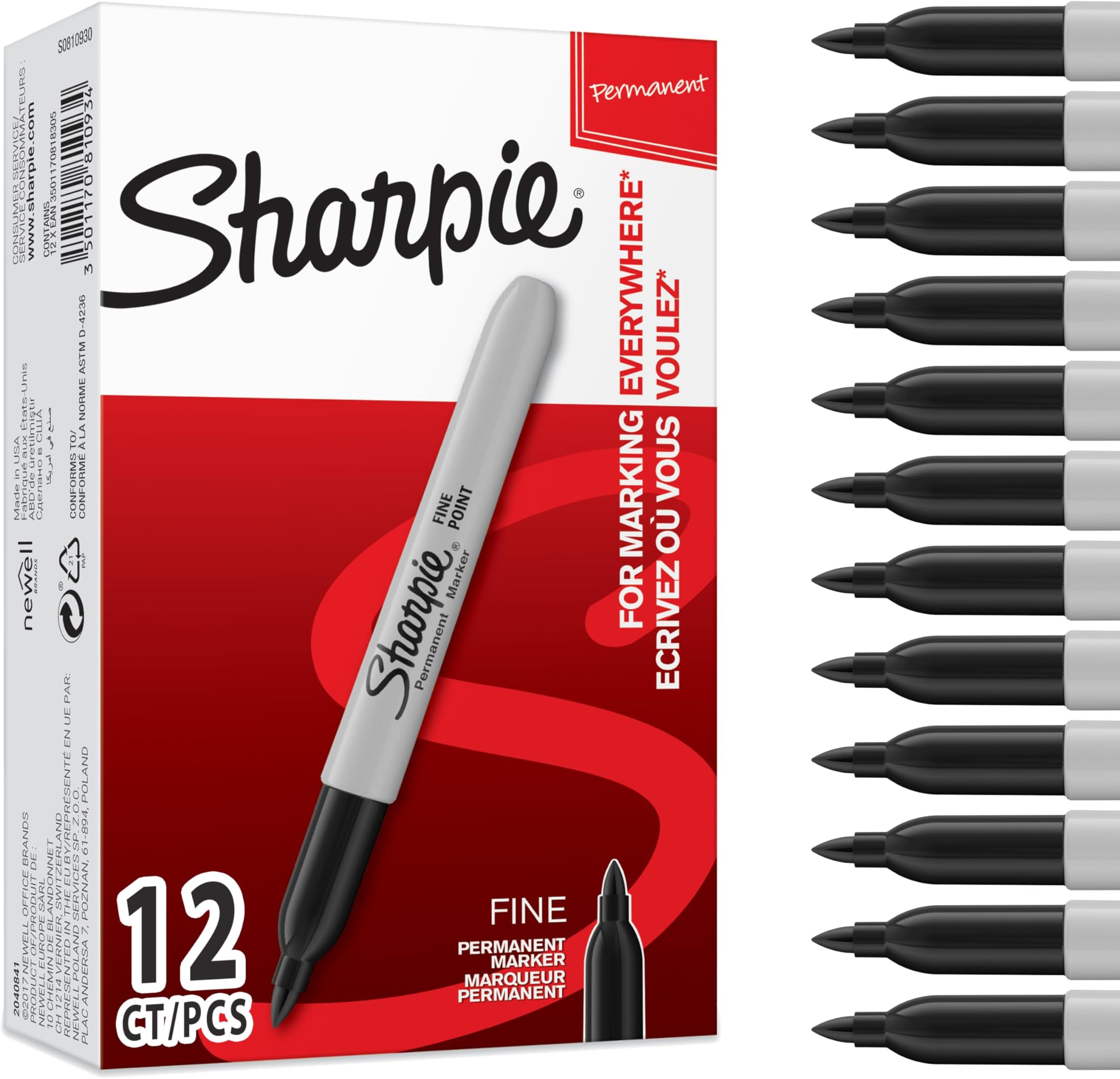 Sharpie S0810930 Marker Fine Bullet Tip
