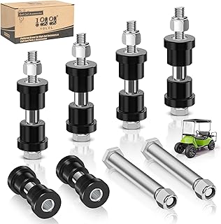 10L0L Golf Cart Rear Spring Bushing Kit for EZGO TXT & Medalist 1994-up, Club Car DS 1981-up