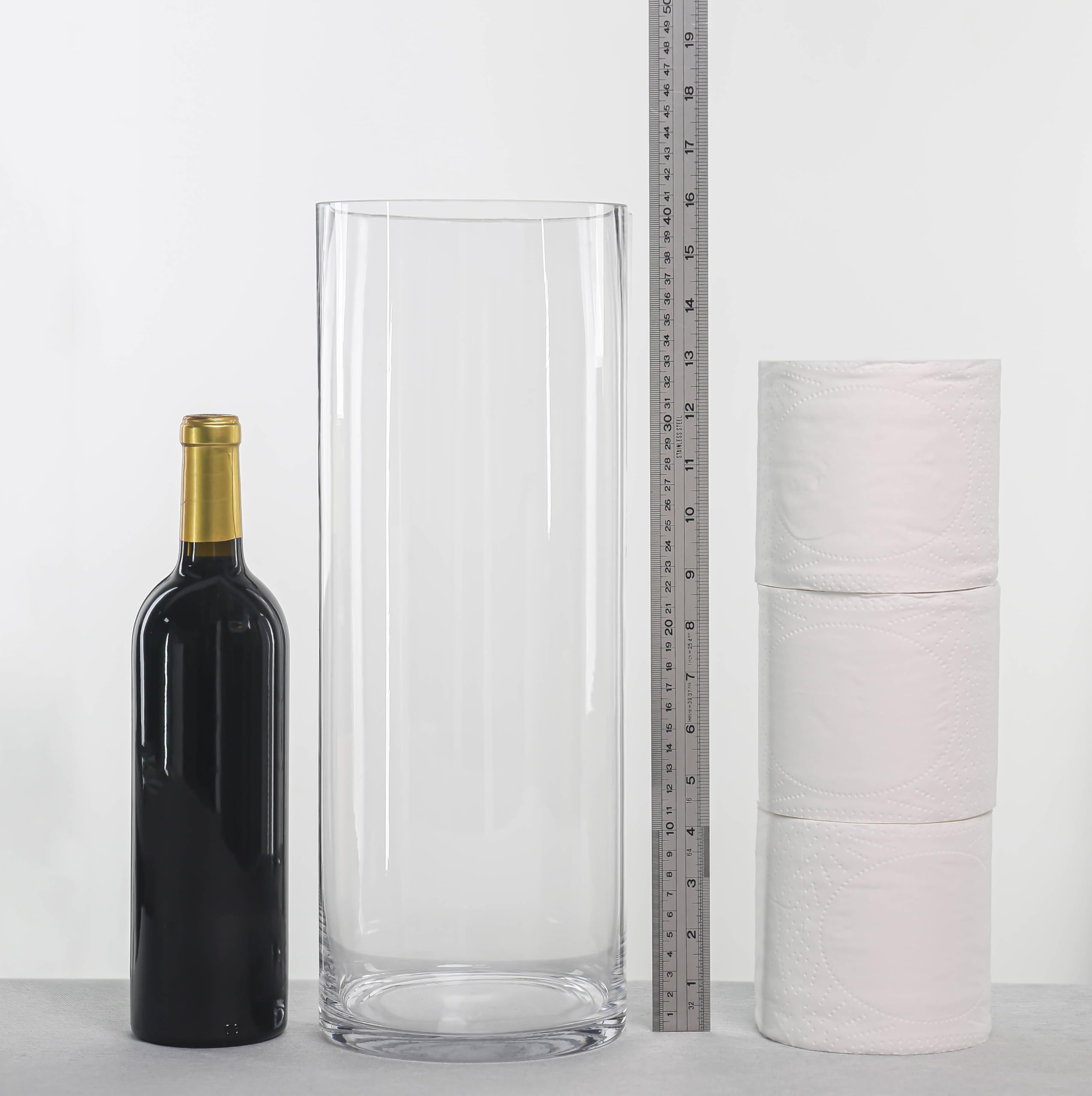 Amazon.com: CYS EXCEL Cylinder Clear Glass Vase (H-16