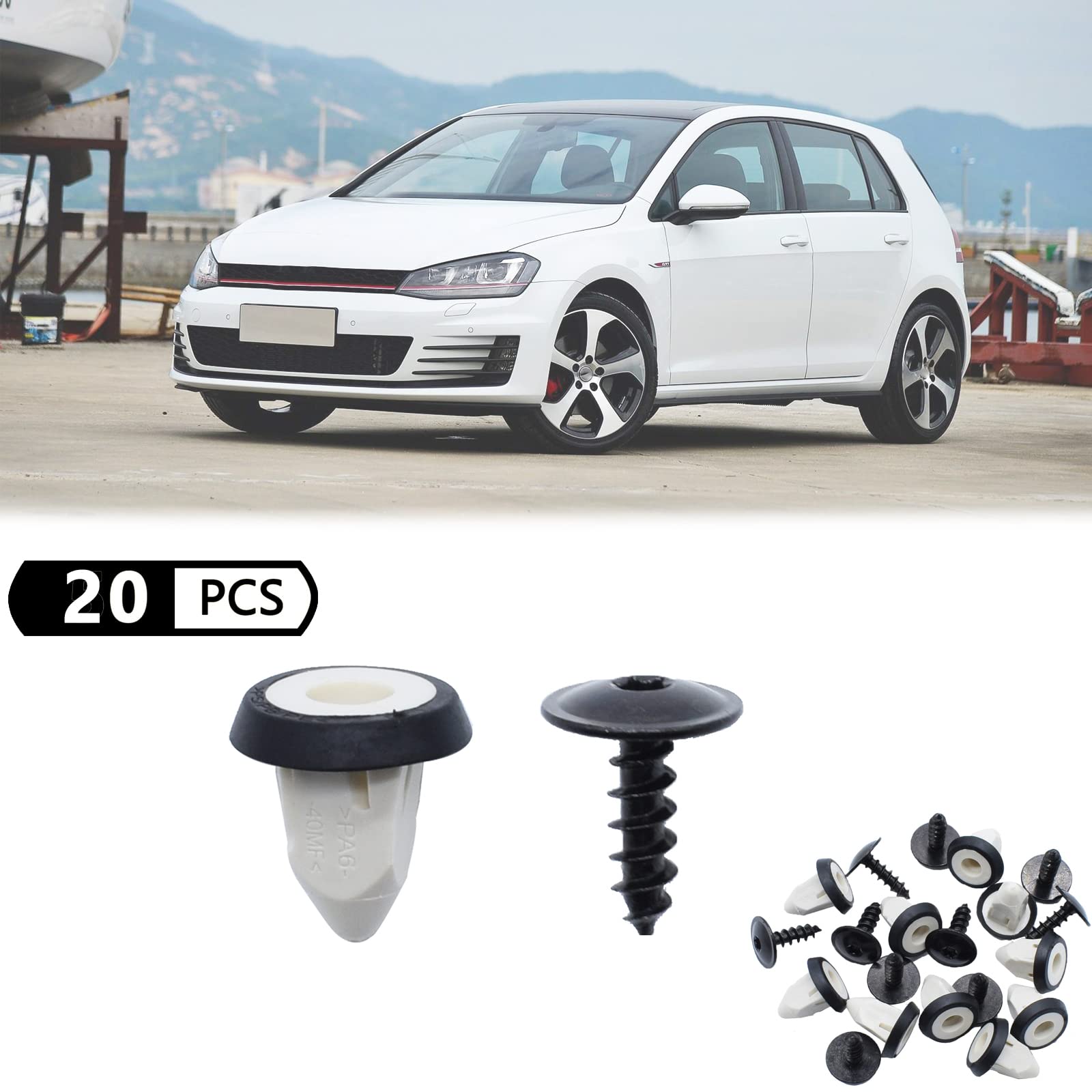 Amazon | XUKEY 車トリムクリップ 押し込み式クリップ 車専用固定