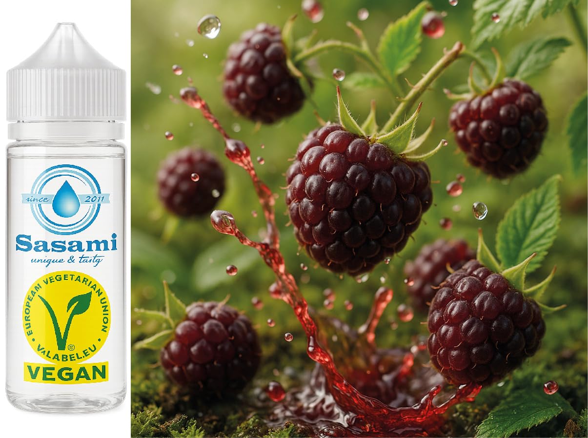 Aroma de frambuesa salvaje Sasami vegano concentrado de 100ml 8