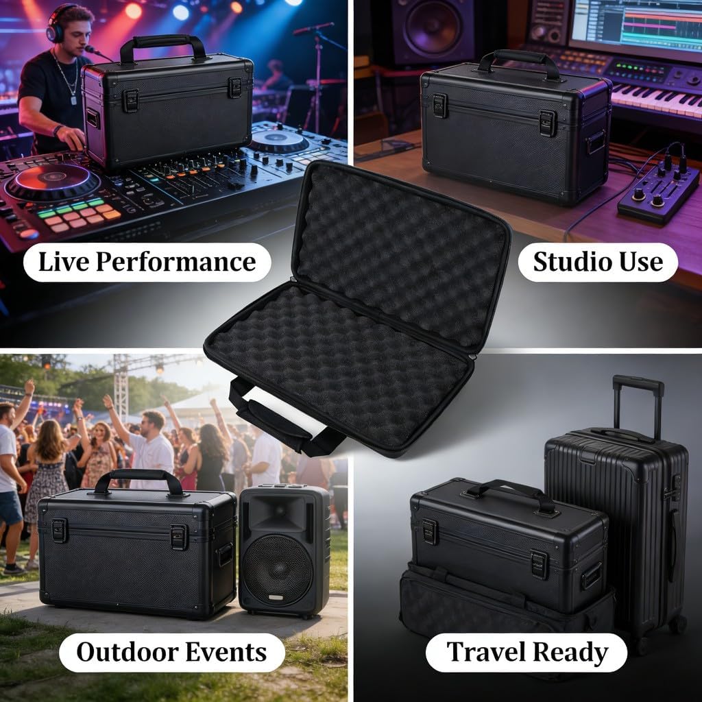 DJ Controller Hard Case 50x30x8cm Portable 2 Channel DJ Controller Storage Bag for DDJ FLX4 400 SB2 SB3 RB