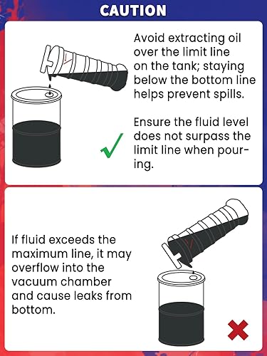 Miniatura 6 de Bomba extractora de aceite 7L Cambiador de aceite manual Evacuador de líquido de vacío Extractor para fluidos automotrices Evacuación al vacío