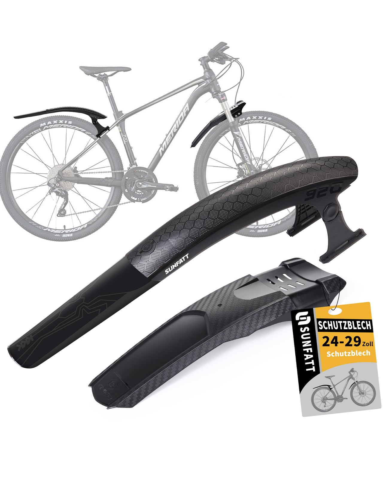 mtb schutzblech nur hinten SUNFATT Fahrrad Mountainbike [NUR 24-29 Zoll category: Trail Transmission:SRAM APEX 1x11 Look Keo Blade Ceramic