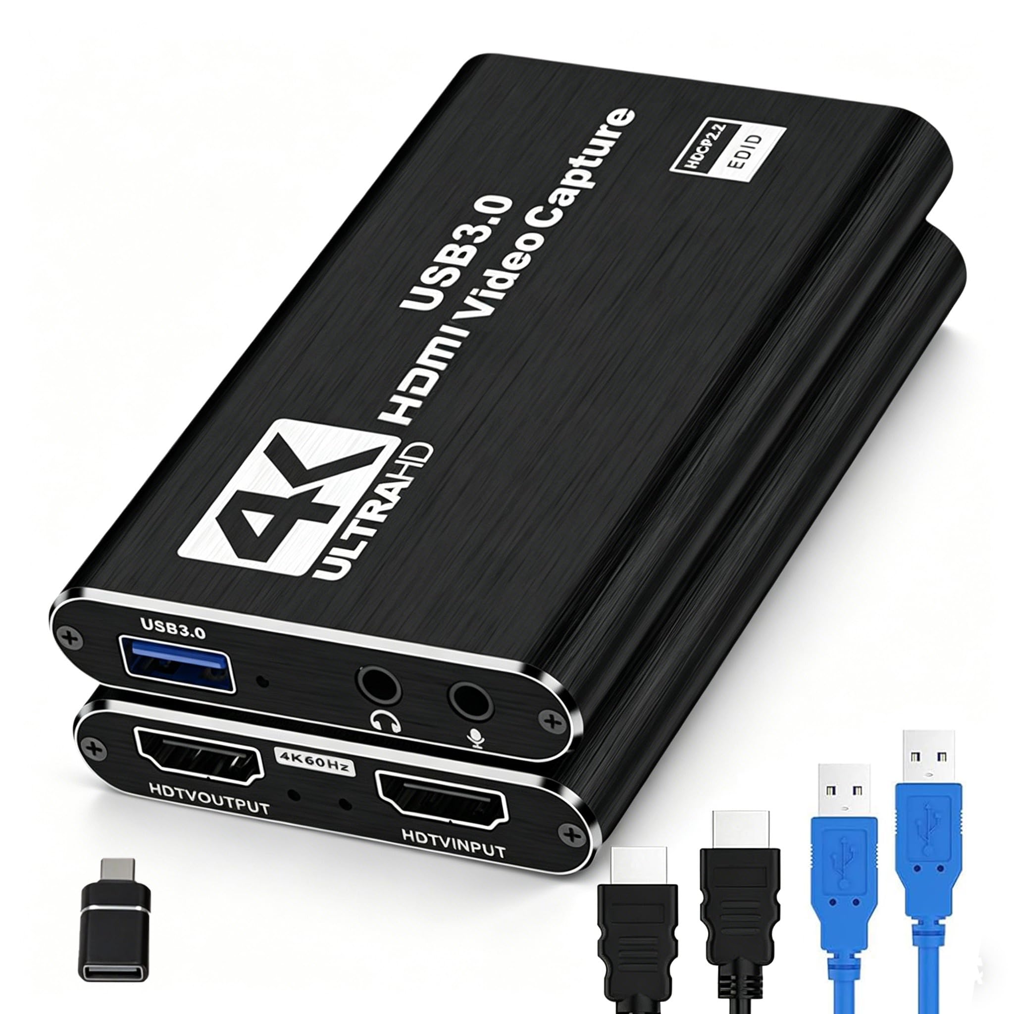 4K HDMI Capture Card, 1080P Full HD 60FPS Audio Video Capture Card, USB 3.0 Cam Link Capture Card for Streaming Recording, Fits Nintendo Switch PS4 PS5 Xbox Game Consoles STB Cameras-image-36