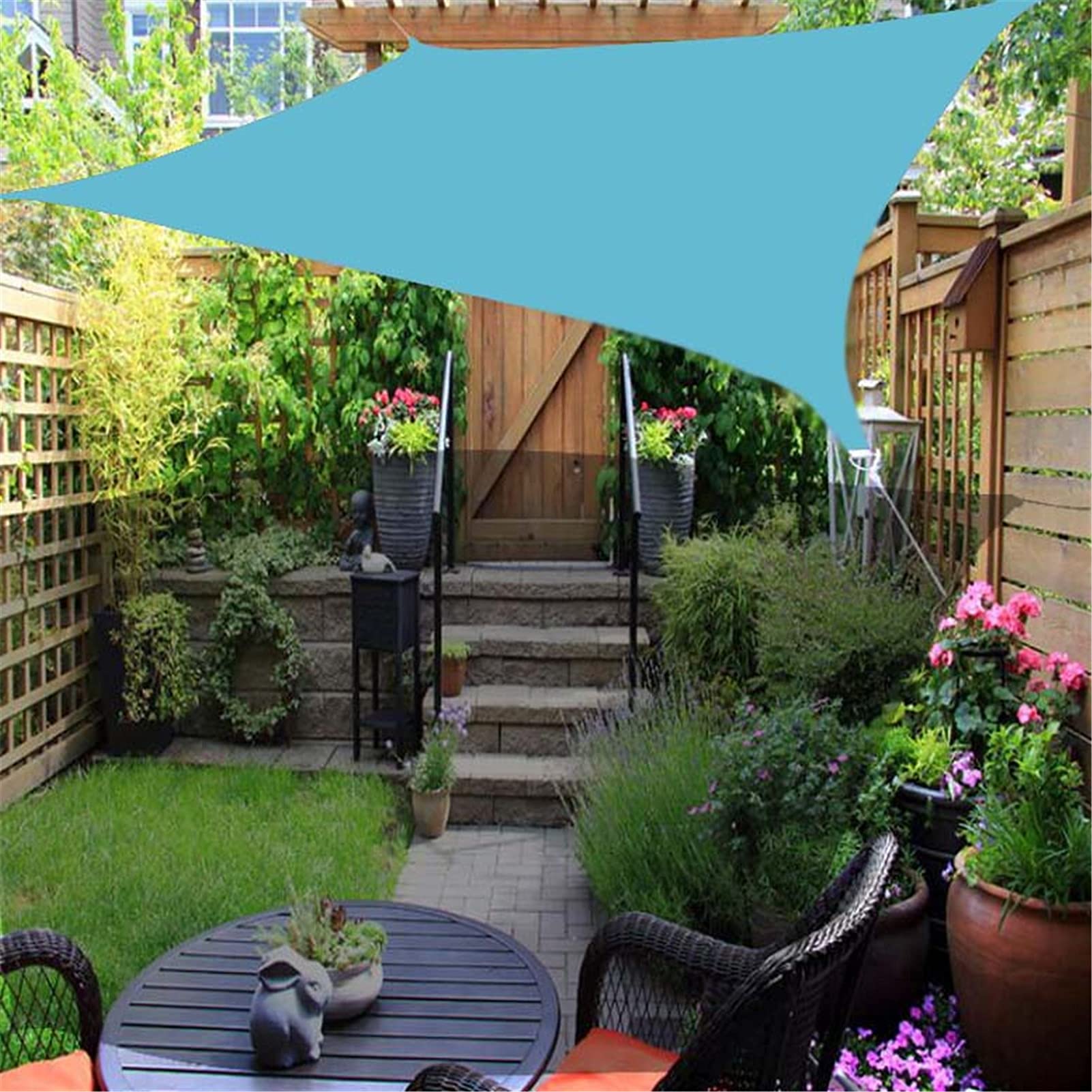 Vela parasole giardino 3X6M rettangolare, 21 colori, baldacchino esterni impermeabile traspirante, baldacchino tenda sole protezione UV al 90%, telo ombreggiante patio/giardino/prato/cam