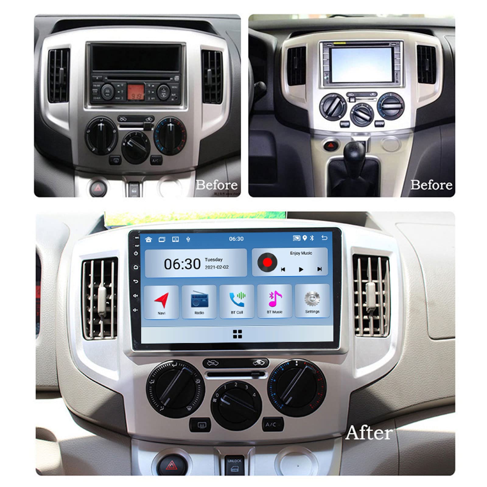 Amazon.com: PUFYA 9 Inch Android Radio Touch Screen Car Stereo for