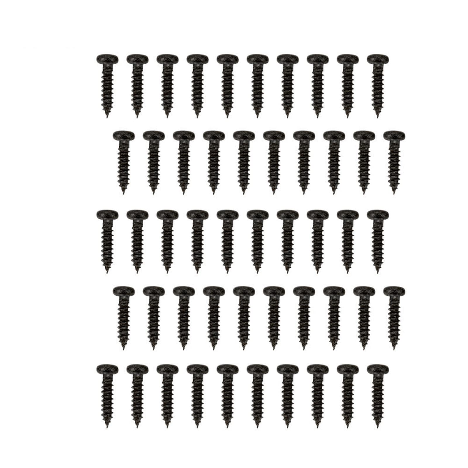 Tomotato Guitar Tuning Peg Screws, 50 PCS 1.1cm Chrome Metal Machine Head Phillips Screws for Electric Acoustic Guitar Bass Tuner Replacement