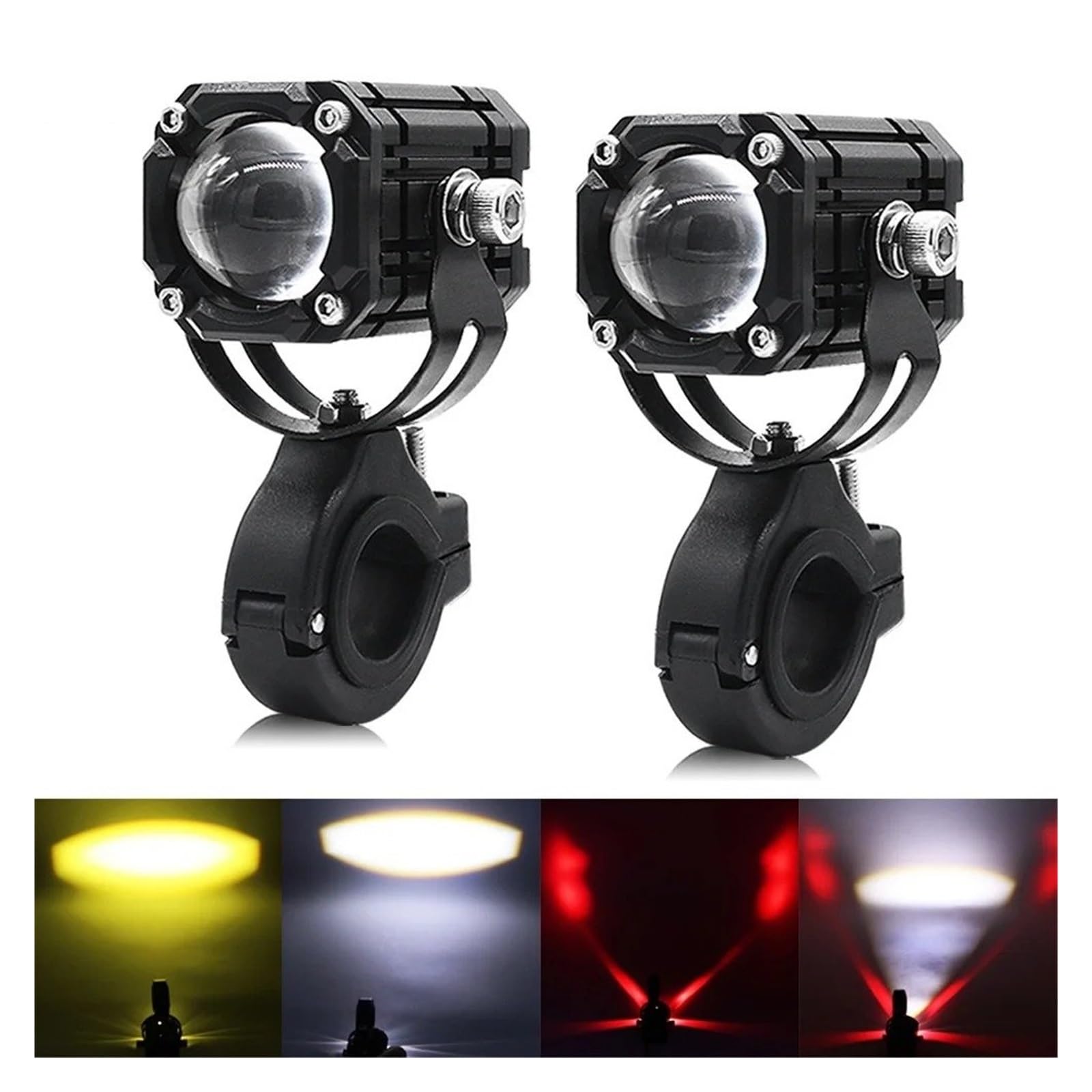 Luci Per Pod Spot A LED 2 Pezzi 30 W Per Lavori Di Guida In Nebbia Per Moto Per Fuoristrada Fari Per Motociclette