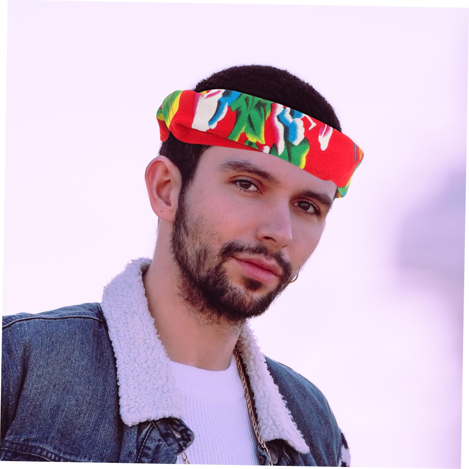 4 Pezzi Sciarpa Da Ciclismo All'Aperto Delicata Bandana Triangolo Bandana Per Gli Uomini Stampa Floreale Bandana Decorativa Bandana Sportiva Da Ciclismo Ragazze Bandana Di
