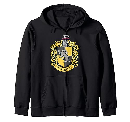 Hufflepuff House Crest Zip Hoodie