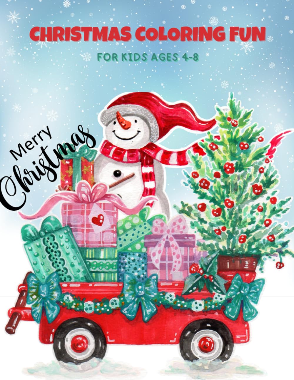 Christmas Coloring Book for Kids Ages 4-8: Christmas coloring book