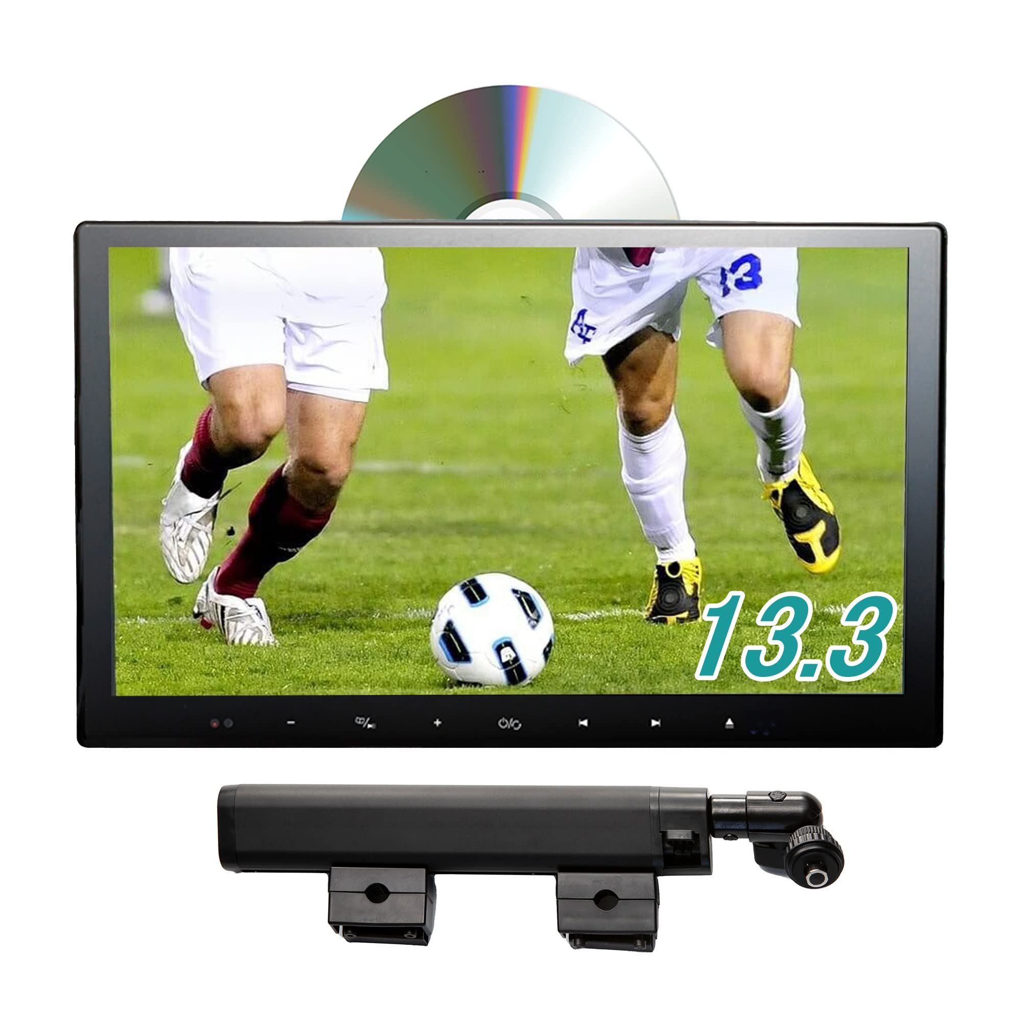 Amazon.co.jp: G-FACTORY 13.3インチ 大画面 リアモニター DVD内蔵 IPS