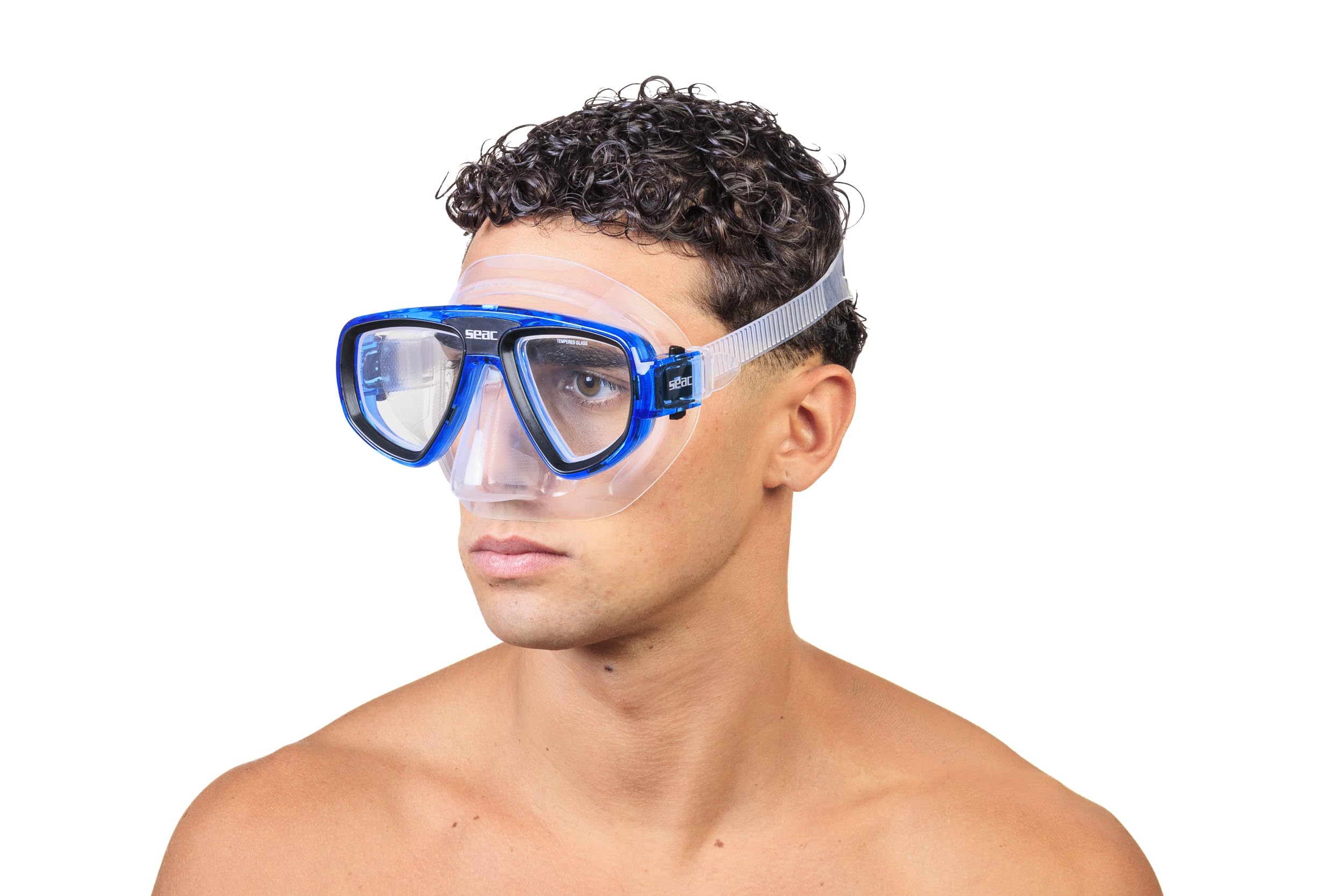 SEAC Set bis Extreme Dry - Set de Silicona para Buceo y Snorkel con Máscara y Snorkel con Sistema Dry Top y Válvula de Purga Unisex Adulto