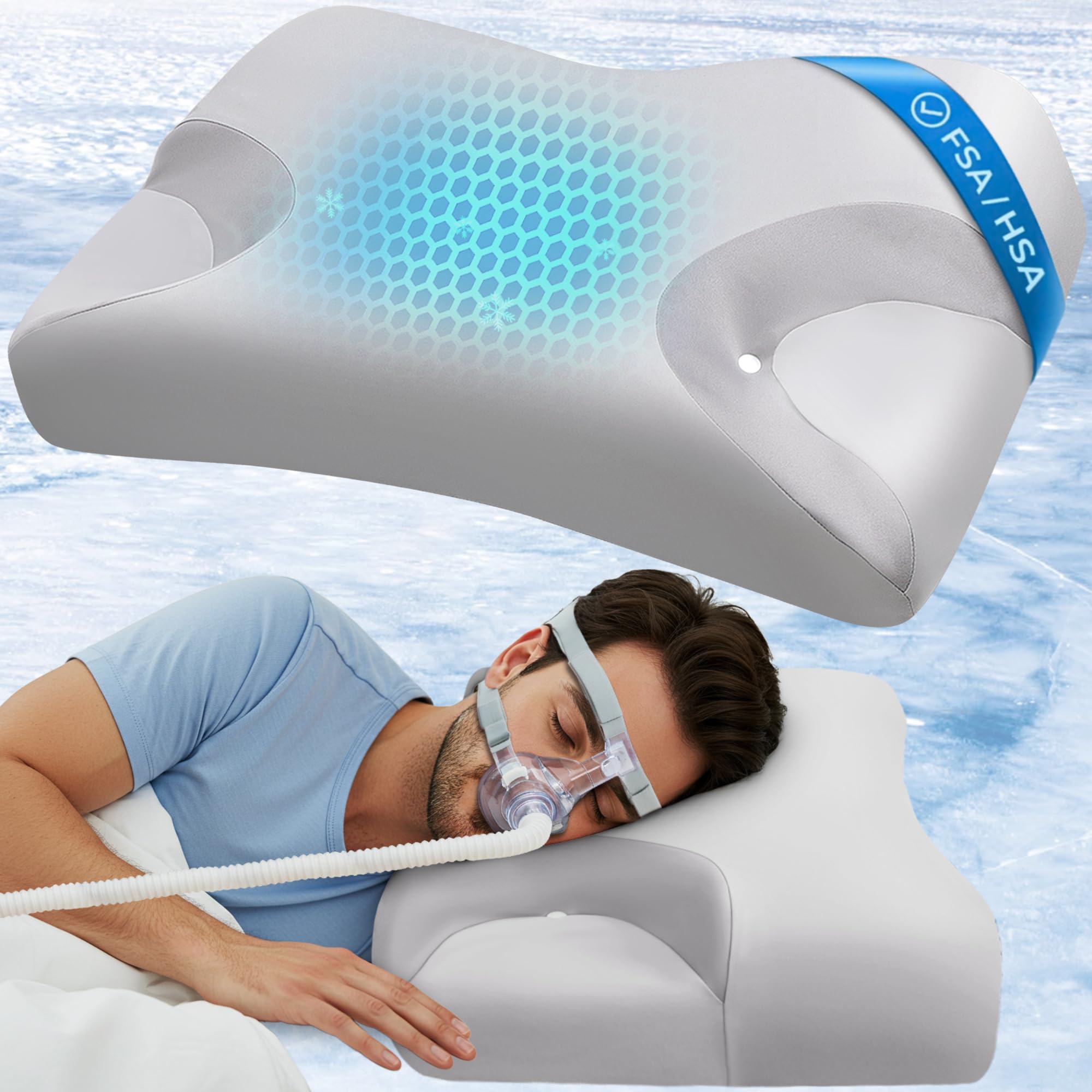 Amazon.com: IKSTAR HSA/FSA Cooling CPAP Pillow for Side Sleepers