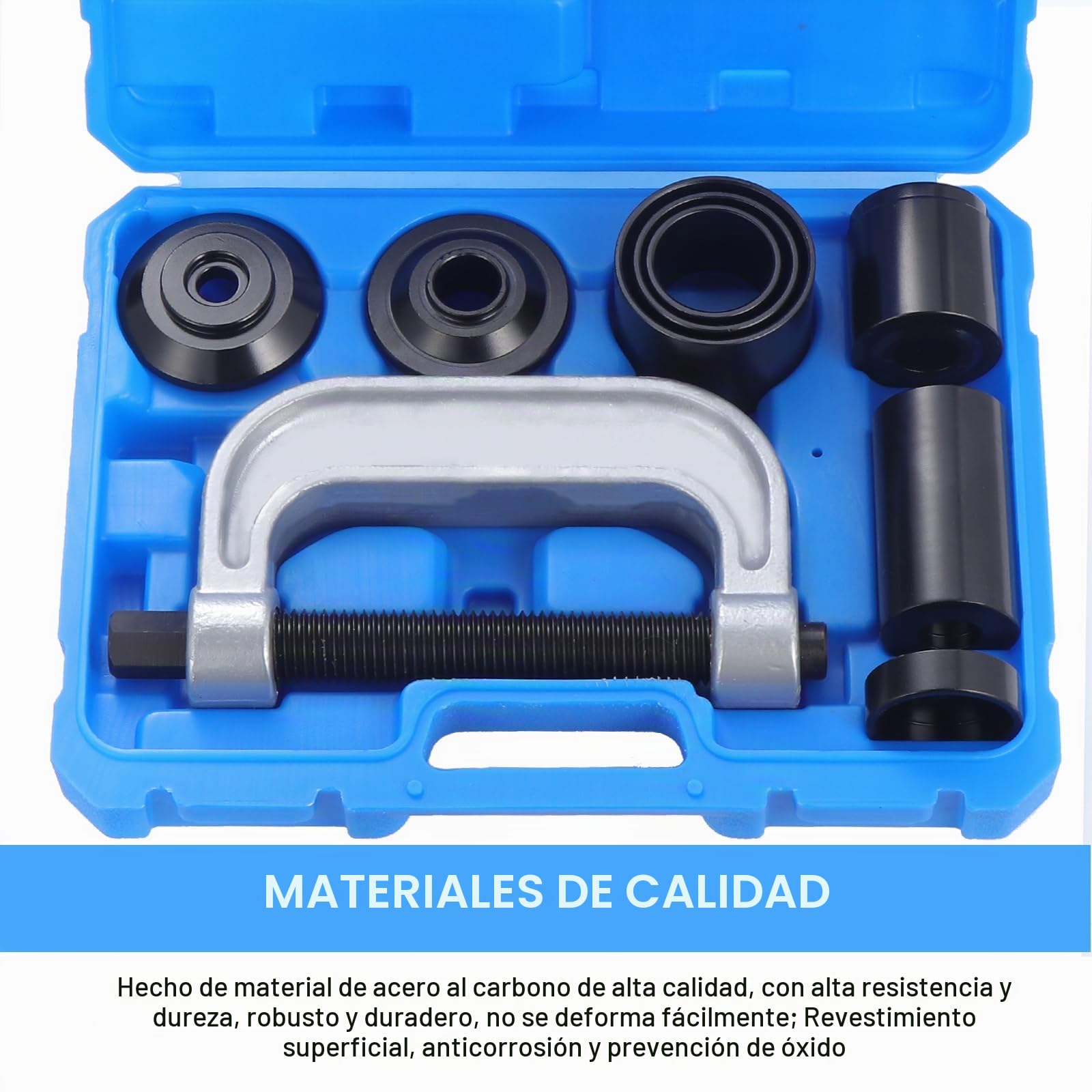 Kit de articulación de rótula Herramienta, 2/4WD Instalador de Removedor Reparación Automóviles, Kit de Herramientas 4 en 1 para Rótulas, Juego de Herramientas de Servicio Instalador Prensa