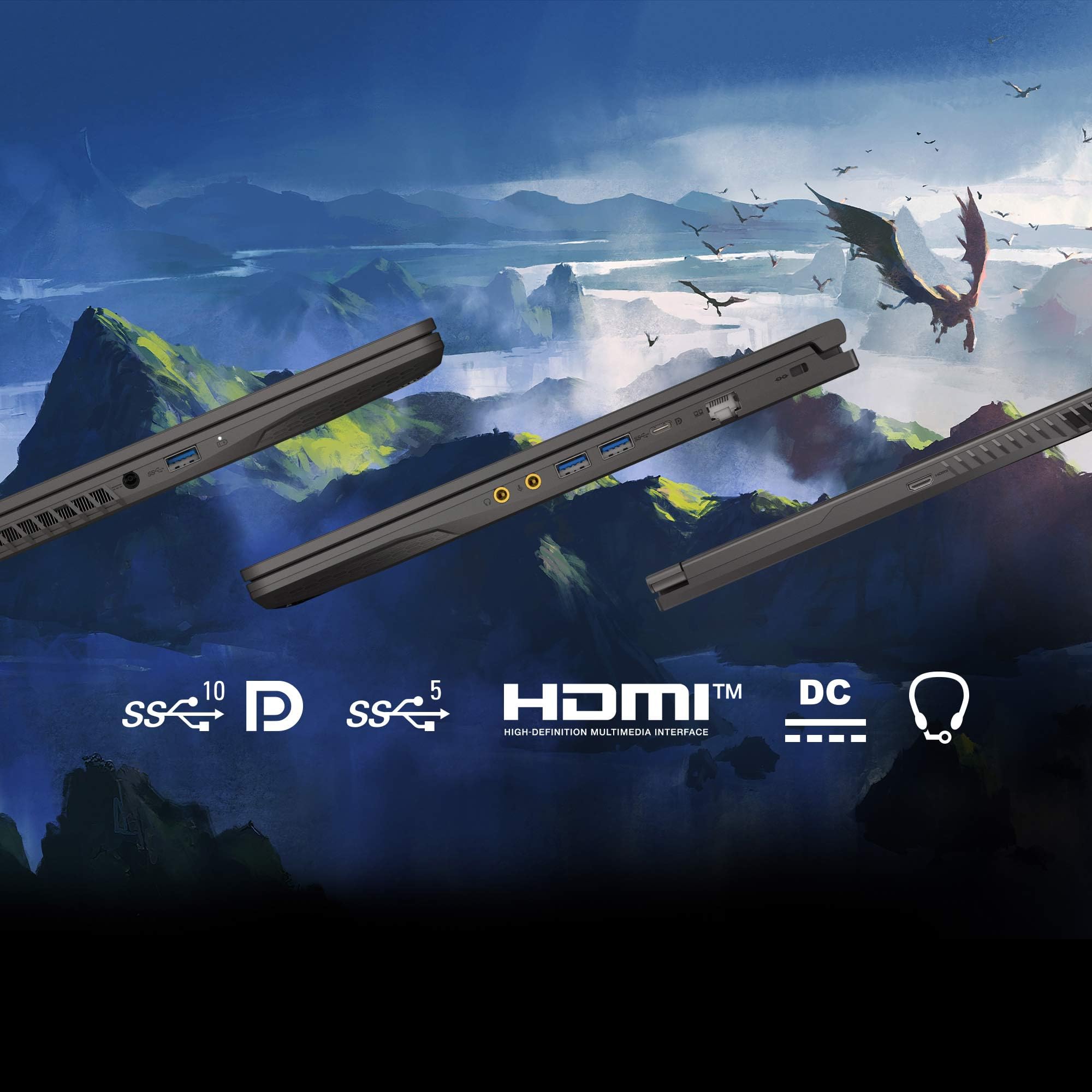 MSI Thin 15 B13VE-1697CA 15.6" 144Hz Gaming Laptop Intel® Core™ i5-13420H RTX 4050 16GB 512GB NVMe SSD Win11