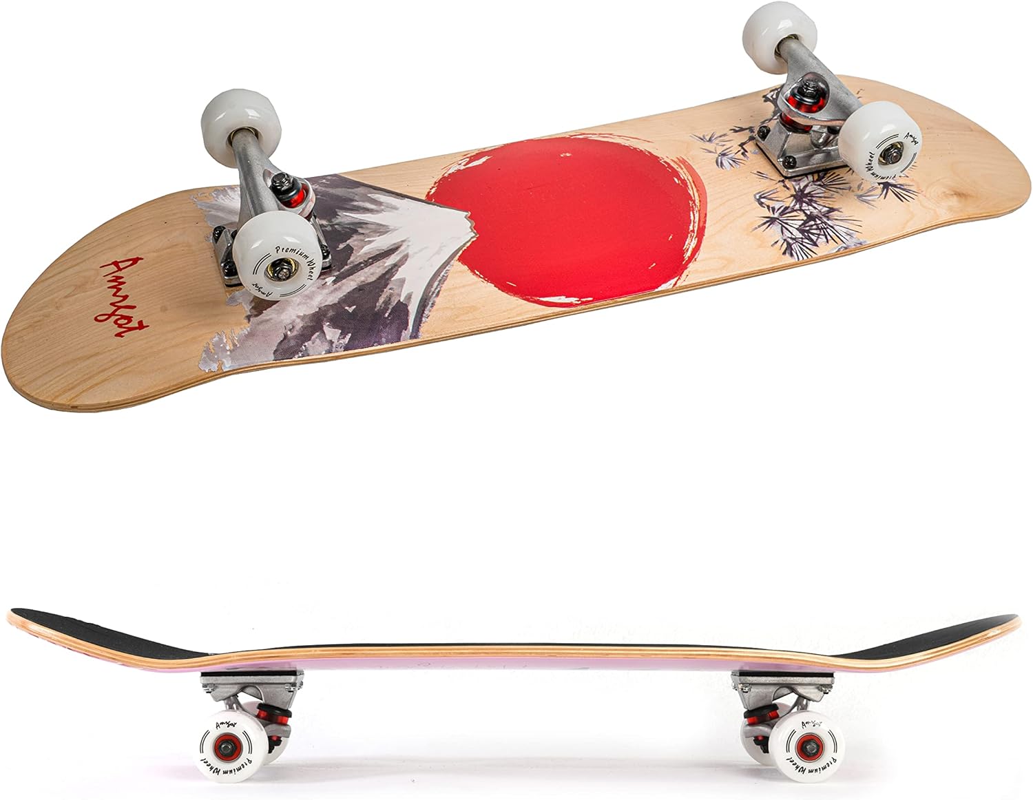 Buy Amrgot Skateboards for Beginners,31*8 inches Complete Skateboards