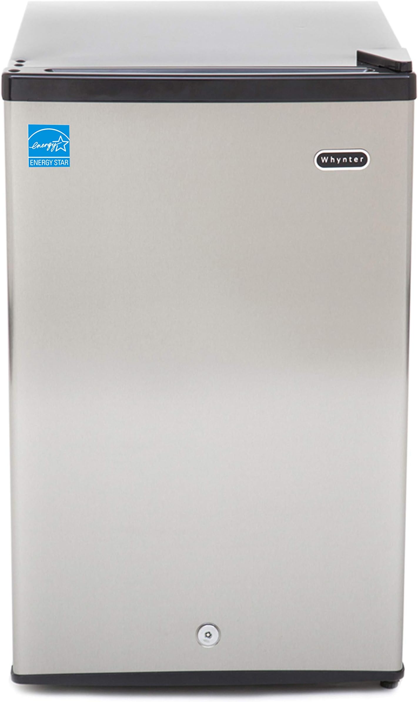 Upright Freezer with Lock, 3 Cu. Ft. Small Freezer Mini Freezer for Bedrooms, Dorms, Garages, Offices CUF-301SS, Stainless Steel, Energy Star