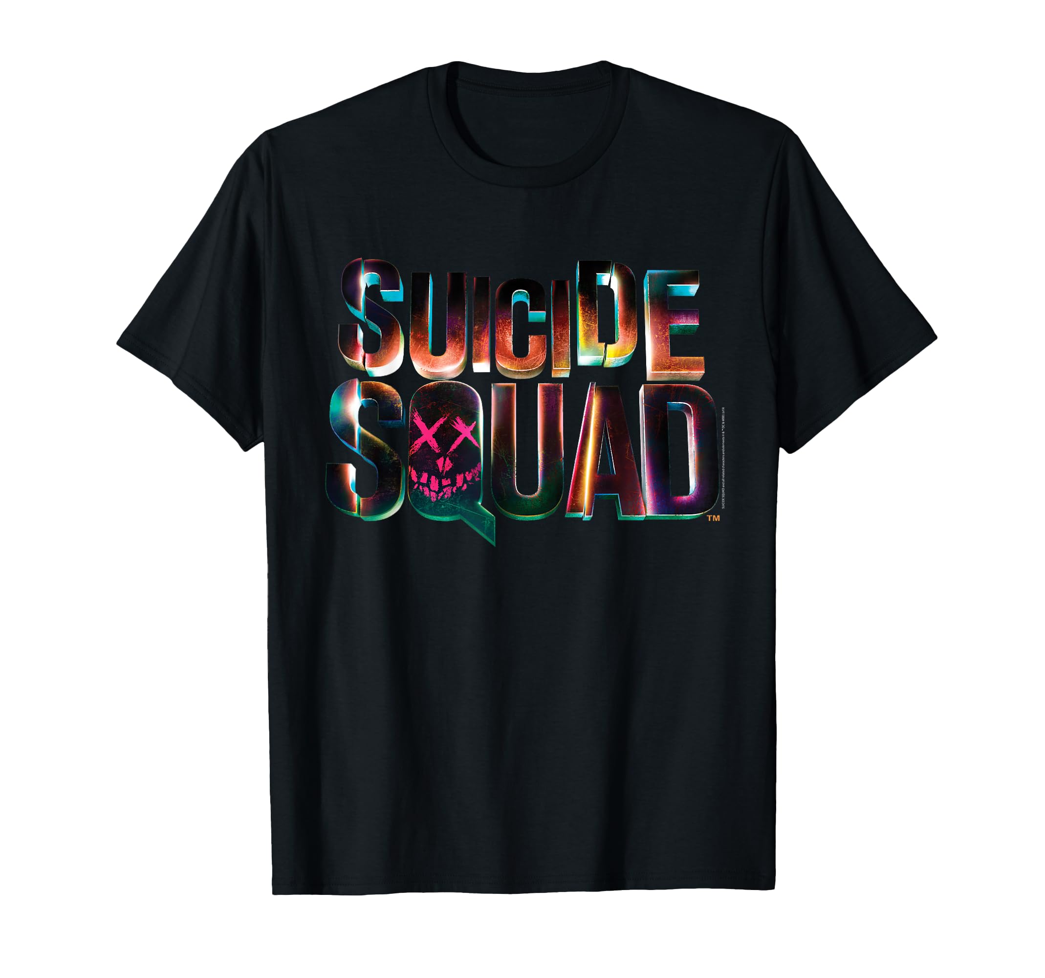 Suicide Squad Logo T-Shirt, Unisex-Adults, Black, S