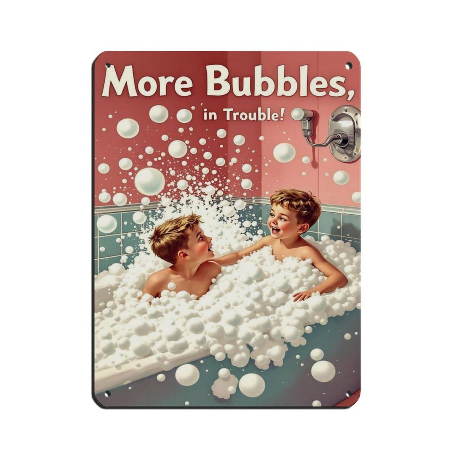 Affiche salle de bain enfants rigolote pour motiver les petits au brossage des dents
