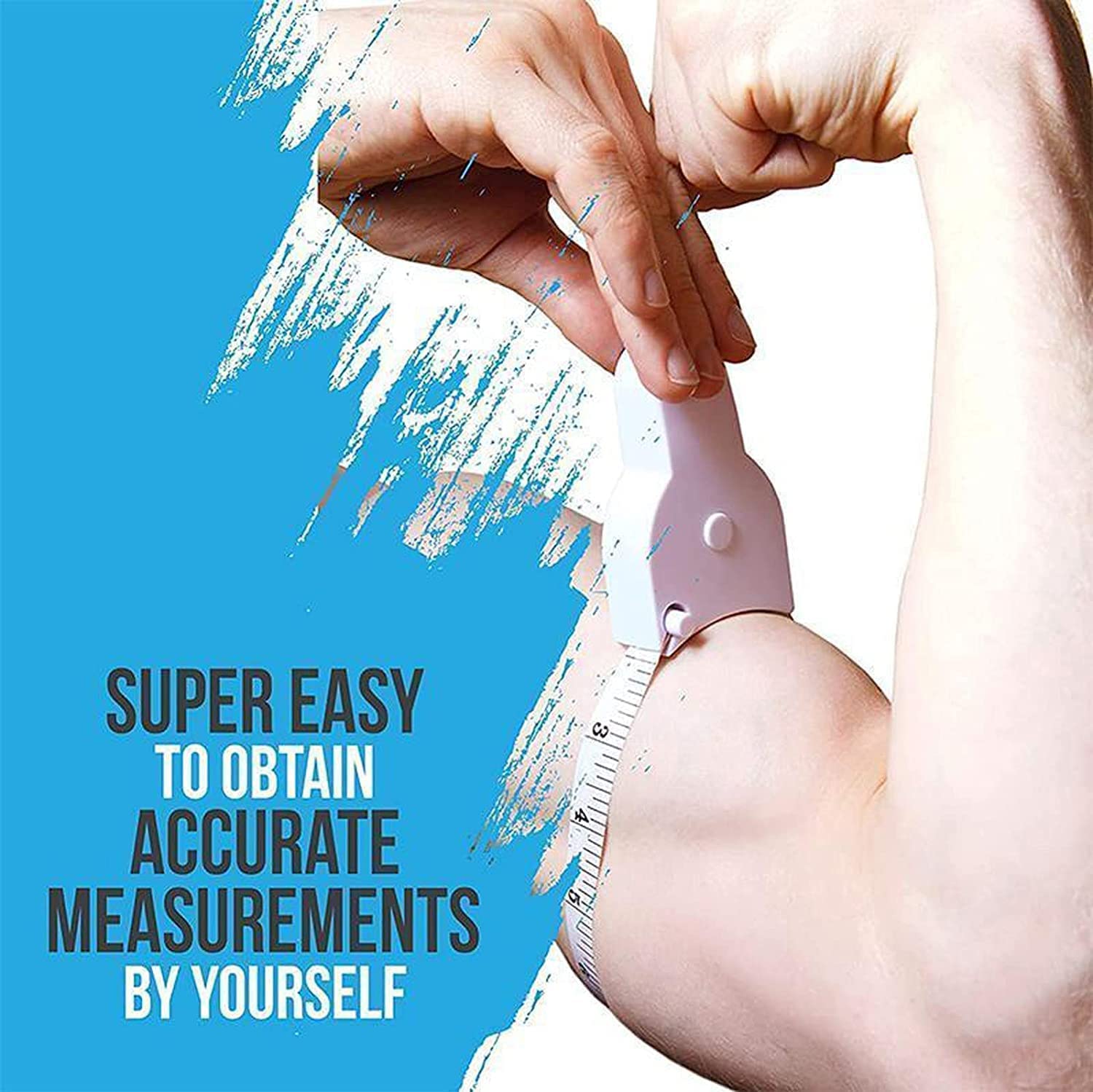 Body Measuring Tape with Lock Pin and Retractable Push Button 150 CM Measurement Tape Measure for Body for Fat Measurement and Weight Loss Sewing Tape Tailor Tape