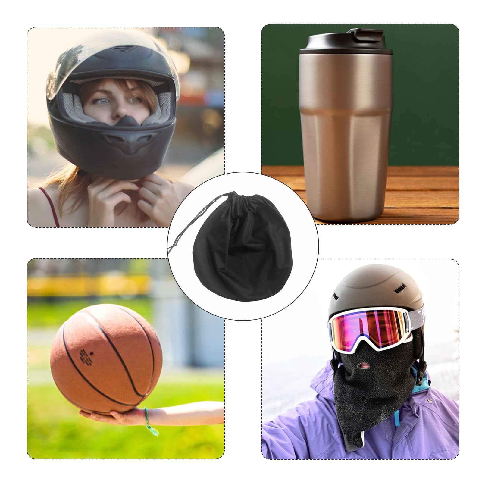 10 Set Of Motorbike Helmet Bag Oxford Cloth Dust Proof - View #9