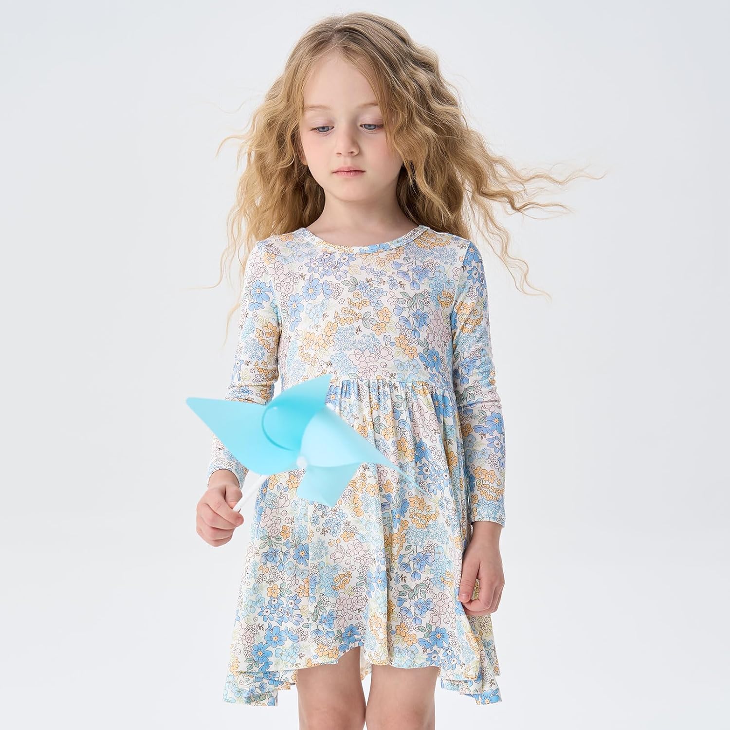 pureborn Baby Toddler Girl Viscose from Bamboo Dress 2-5T - Image 4