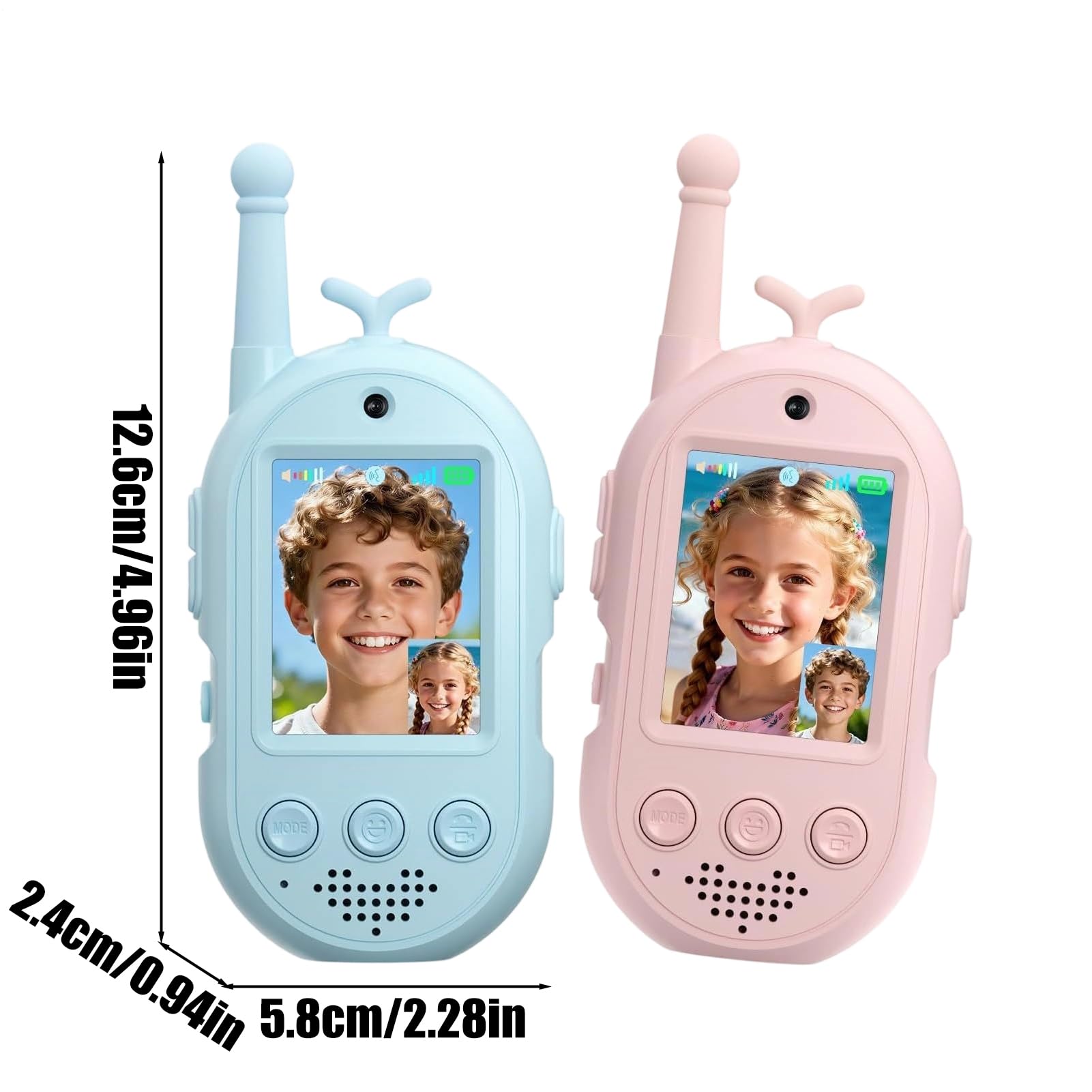 Walkie-Talkies Vidéo pour 2 Pièces Jouet d'Extérieur