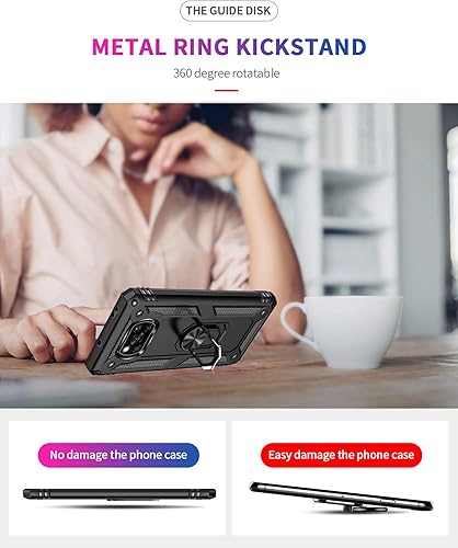 Miniatura 7 de Funda para Xiaomi POCO X3 NFC X3 Pro con protector de pantalla, armadura de protección militar híbrida resistente a prueba de golpes, funda