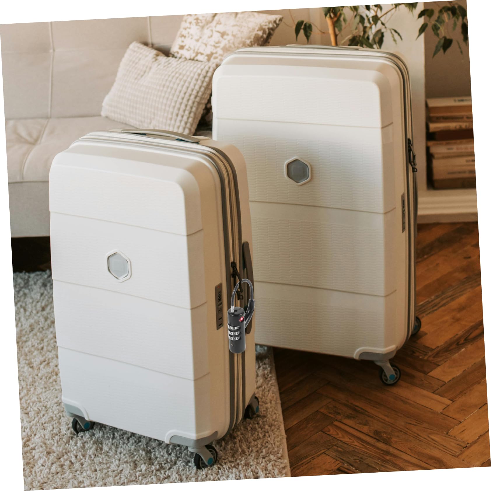 ULTECHNOVO 4piezas Candado De Combinación Tsa Para Equipaje y Mochilas Cerradura De Seguridad Bloqueo Portable Para Viajes Para Maletas y Mochilas